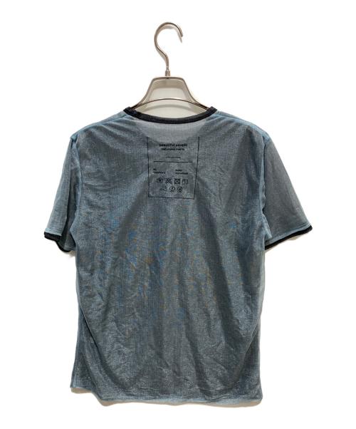 beautiful people（ビューティフルピープル）beautiful people (ビューティフルピープル) Bright Jersey Reversible Ringer T ブルー×ブラック サイズ:170の古着・服飾アイテム