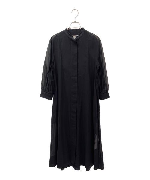 JIL SANDER（ジルサンダー）JIL SANDER (ジルサンダー) シャツワンピース ブラック サイズ:34の古着・服飾アイテム