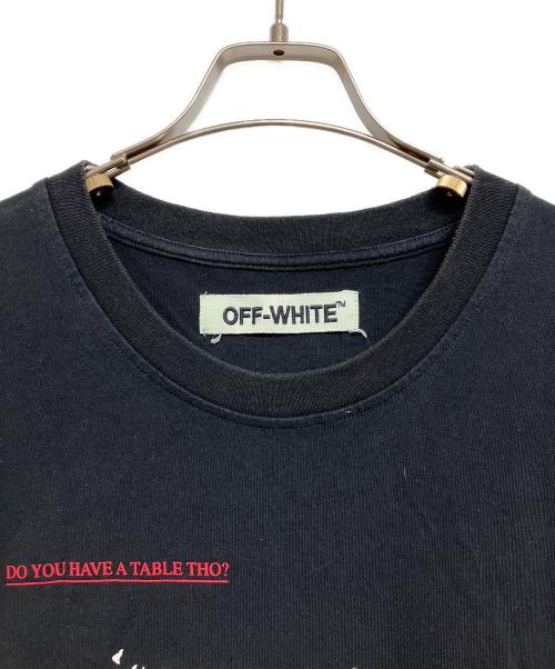 OFFWHITE（オフホワイト）OFFWHITE (オフホワイト) プリントTシャツ ブラック サイズ:Mの古着・服飾アイテム