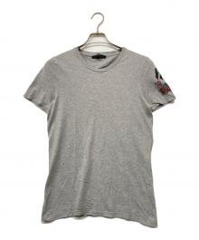 GUCCI（グッチ）の古着「袖プリントTシャツ」｜グレー