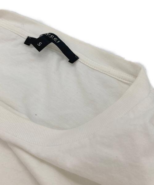 GUCCI（グッチ）GUCCI (グッチ) 袖プリントTシャツ ホワイト サイズ:Sの古着・服飾アイテム