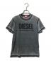 DIESEL（ディーゼル）の古着「ロゴプリントTシャツ/半袖カットソー」｜グレー
