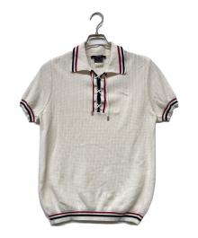 GUCCI（グッチ）の古着「レギュラーカラー編み込みニット」｜ホワイト