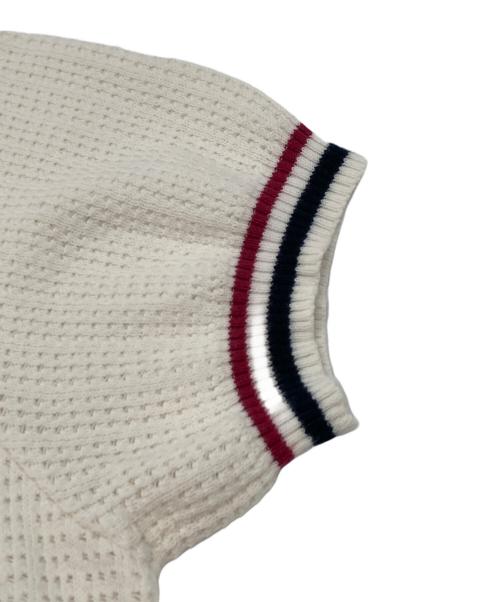 GUCCI（グッチ）GUCCI (グッチ) レギュラーカラー編み込みニット ホワイト サイズ:sizeSの古着・服飾アイテム