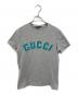 GUCCI（グッチ）の古着「ワッペンアーチロゴTシャツ」｜グレー