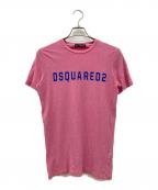 DSQUARED2ディースクエアード）の古着「ロゴプリントTシャツ」｜ピンク