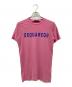 DSQUARED2（ディースクエアード）の古着「ロゴプリントTシャツ」｜ピンク