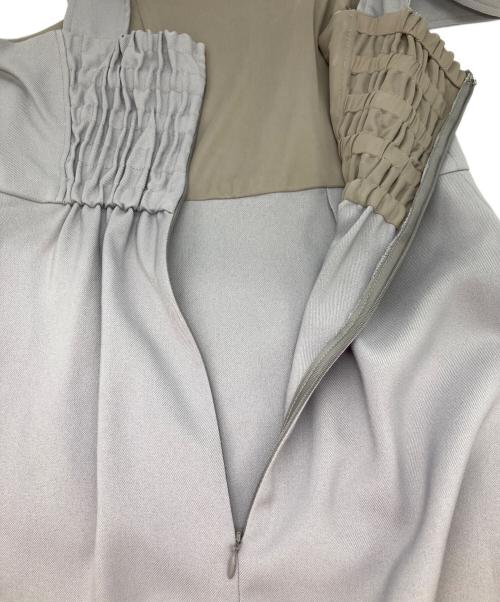 FRAY ID（フレイ アイディー）FRAY ID (フレイ アイディー) ドット&レースドレス グレー 未使用品の古着・服飾アイテム
