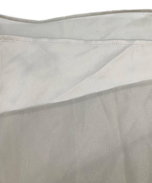 Snidel（スナイデル）Snidel (スナイデル) シフォンプリーツフレアワンピース カーキの古着・服飾アイテム