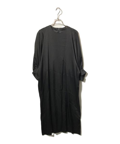 DOMELLE（ドメル）DOMELLE (ドメル) ACE/PE SATIN DRESS/長袖ワンピース ブラック サイズ:1の古着・服飾アイテム