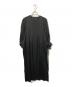 DOMELLE（ドメル）の古着「ACE/PE SATIN DRESS/長袖ワンピース」｜ブラック