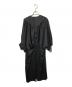 DOMELLE (ドメル) ACE/PE SATIN DRESS/長袖ワンピース ブラック サイズ:1：7000円