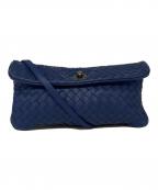 BOTTEGA VENETAボッテガベネタ）の古着「レザーショルダーバッグ」｜ブルー