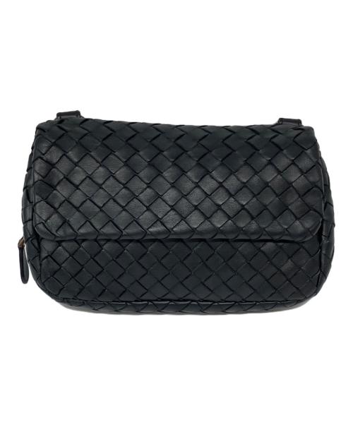 BOTTEGA VENETA（ボッテガベネタ）BOTTEGA VENETA (ボッテガベネタ) チェーンショルダーバッグ ブラックの古着・服飾アイテム