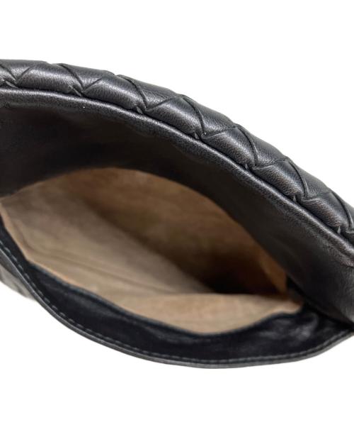 BOTTEGA VENETA（ボッテガベネタ）BOTTEGA VENETA (ボッテガベネタ) チェーンショルダーバッグ ブラックの古着・服飾アイテム