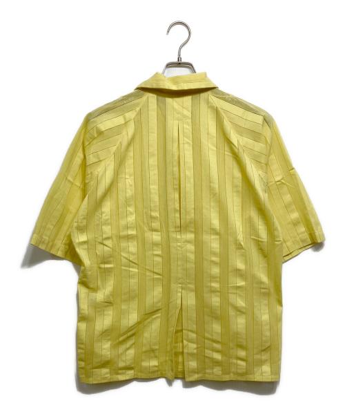m's braque（エムズブラック）M'S BRAQUE (エムズブラック) オープンカラーシャツ イエロー サイズ:36の古着・服飾アイテム