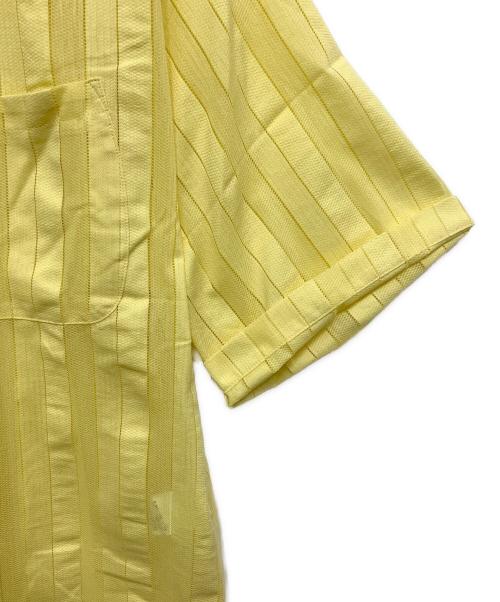 m's braque（エムズブラック）M'S BRAQUE (エムズブラック) オープンカラーシャツ イエロー サイズ:36の古着・服飾アイテム