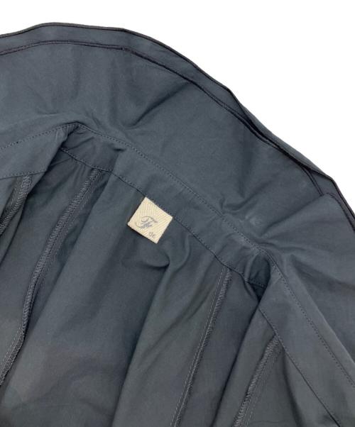 FIL DE FER（フィルデフェール）FIL DE FER (フィルデフェール) アイスコットンブロード ダブルカラーブラウス ブラック サイズ:Ｆの古着・服飾アイテム