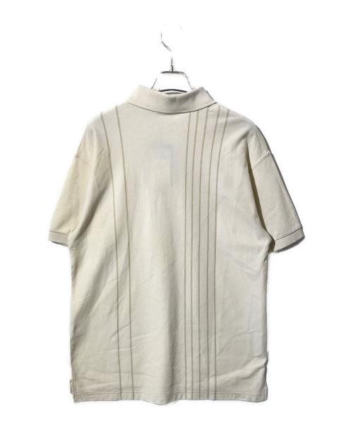 FRED PERRY（フレッドペリー）FRED PERRY (フレッドペリー) JOURNAL STANDARD (ジャーナルスタンダード) ストライプピケ ポロシャツ ベージュ サイズ:SIZE Mの古着・服飾アイテム