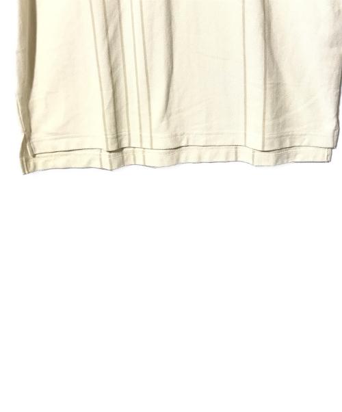 FRED PERRY（フレッドペリー）FRED PERRY (フレッドペリー) JOURNAL STANDARD (ジャーナルスタンダード) ストライプピケ ポロシャツ ベージュ サイズ:SIZE Mの古着・服飾アイテム