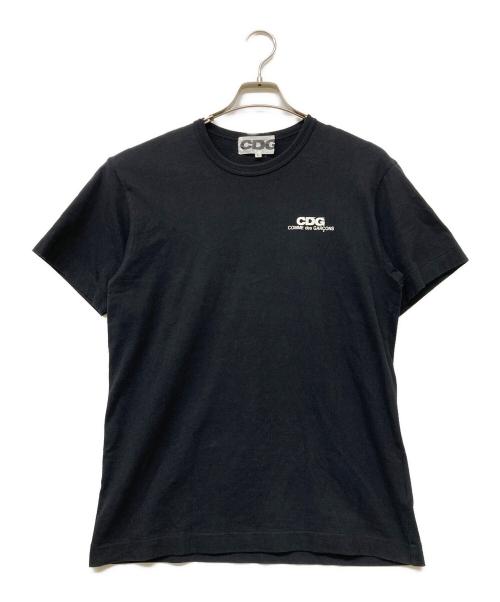 CDG（シーディージー）CDG (シーディージー) ロゴプリントTシャツ ブラック サイズ:Lの古着・服飾アイテム