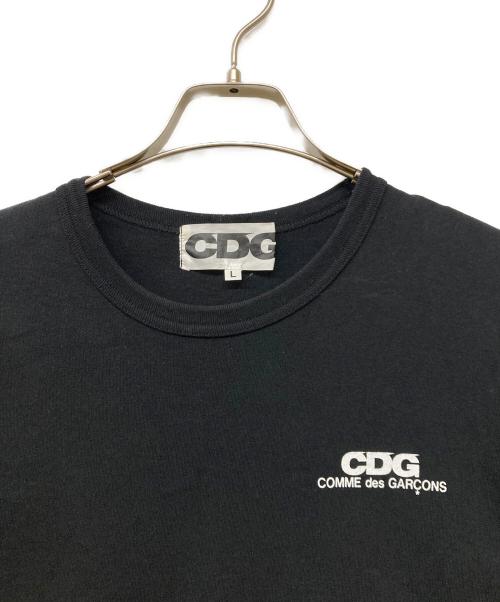 CDG（シーディージー）CDG (シーディージー) ロゴプリントTシャツ ブラック サイズ:Lの古着・服飾アイテム
