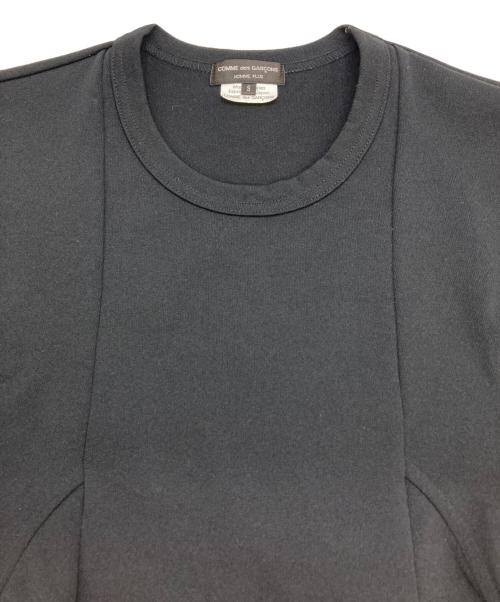 COMME des GARCONS HOMME PLUS（コムデギャルソンオムプリュス）COMME des GARCONS HOMME PLUS (コムデギャルソンオムプリュス) ジップデザイン半袖カットソー ブラック サイズ:Sの古着・服飾アイテム
