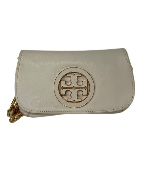 TORY BURCH（トリーバーチ）TORY BURCH (トリーバーチ) チェーンショルダーバッグ ベージュの古着・服飾アイテム