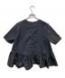 yori (ヨリ) ヘムフリルブラウス ブラック サイズ:38：5000円