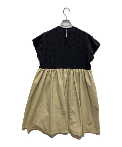 rosy monster（ロージーモンスター）rosy monster (ロージーモンスター) フラワーアップリケワンピース ブラック サイズ:FREEの古着・服飾アイテム