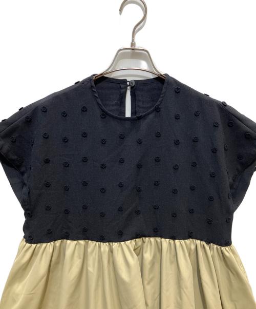 rosy monster（ロージーモンスター）rosy monster (ロージーモンスター) フラワーアップリケワンピース ブラック サイズ:FREEの古着・服飾アイテム