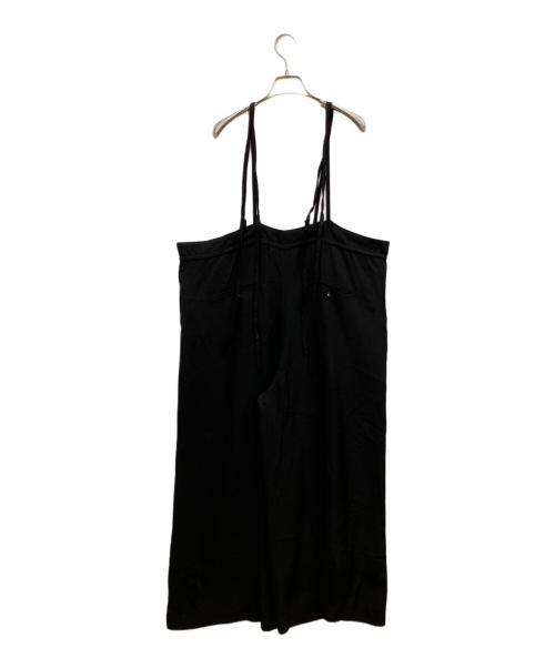 SACRA（サクラ）SACRA (サクラ) アセテート ブライト ツイル サロペット ブラック サイズ:SIZE38の古着・服飾アイテム