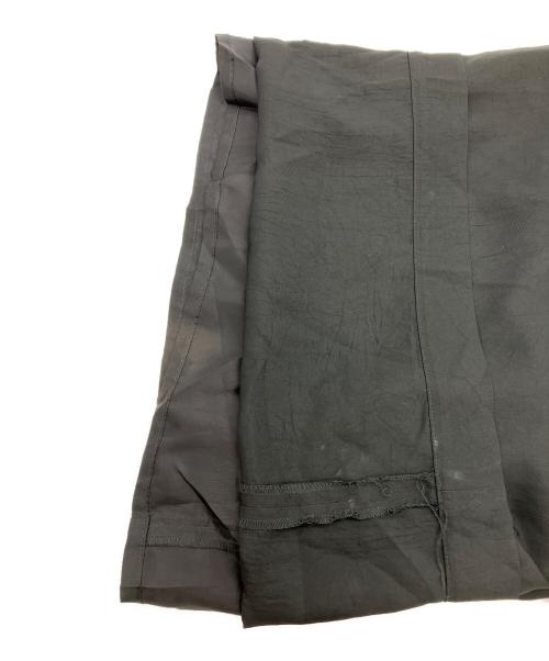 SACRA（サクラ）SACRA (サクラ) アセテート ブライト ツイル サロペット ブラック サイズ:SIZE38の古着・服飾アイテム
