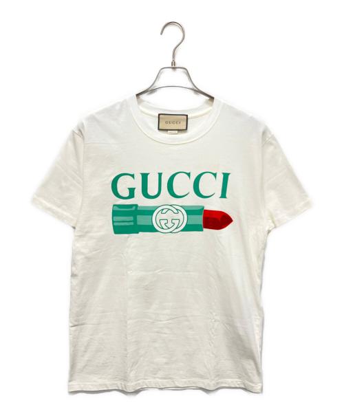 GUCCI（グッチ）GUCCI (グッチ) Tシャツ オフホワイト サイズ:Ｓの古着・服飾アイテム