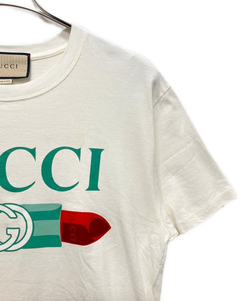 GUCCI（グッチ）GUCCI (グッチ) Tシャツ オフホワイト サイズ:Ｓの古着・服飾アイテム