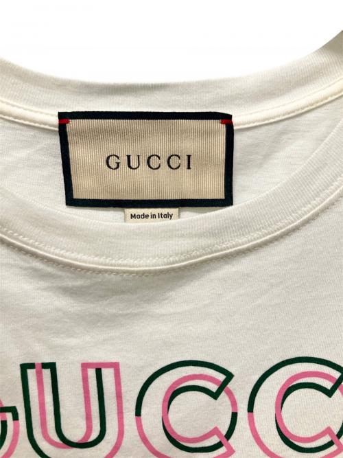 GUCCI（グッチ）GUCCI (グッチ) Tシャツ オフホワイト サイズ:Ｓの古着・服飾アイテム