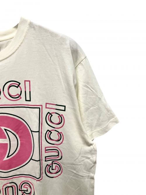 GUCCI（グッチ）GUCCI (グッチ) Tシャツ オフホワイト サイズ:Ｓの古着・服飾アイテム