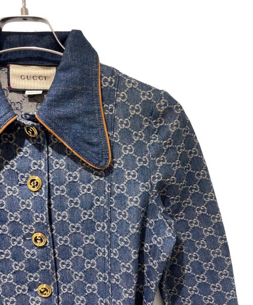 GUCCI（グッチ）GUCCI (グッチ) オーガニック デニムジャケット/652658 XDBIP インディゴ サイズ:38の古着・服飾アイテム