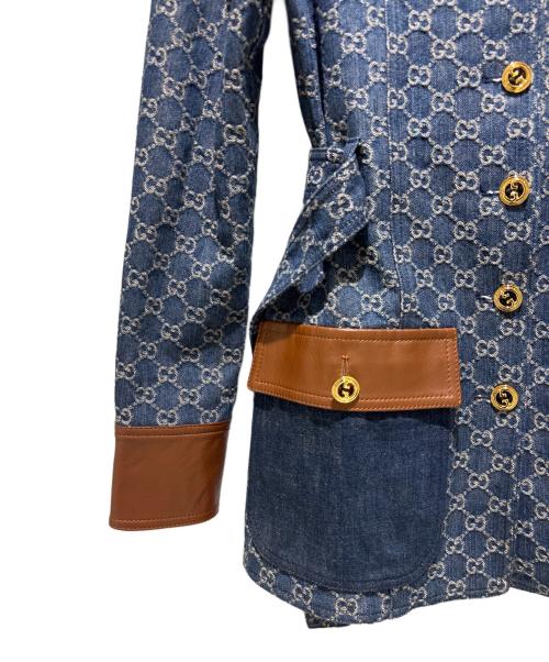 GUCCI（グッチ）GUCCI (グッチ) オーガニック デニムジャケット/652658 XDBIP インディゴ サイズ:38の古着・服飾アイテム
