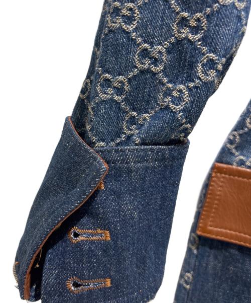 GUCCI（グッチ）GUCCI (グッチ) オーガニック デニムジャケット/652658 XDBIP インディゴ サイズ:38の古着・服飾アイテム