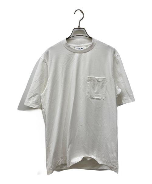 LACOSTE（ラコステ）LACOSTE (ラコステ) 速乾ストレッチポケットTシャツ ホワイト サイズ:Ｍの古着・服飾アイテム