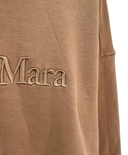 'S Max Mara（エスマックスマーラ）'S Max Mara (エスマックスマーラ) 刺繍クルーネックスウェット ブラウン サイズ:Mの古着・服飾アイテム