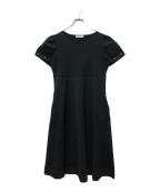 Reneルネ）の古着「パール装飾	Light Knit Dress」｜ブラック