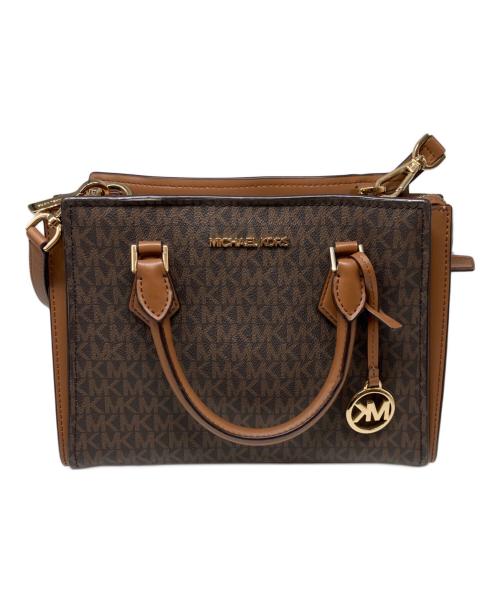 MICHAEL KORS（マイケルコース）MICHAEL KORS (マイケルコース) 2WAYバッグ ブラウンの古着・服飾アイテム