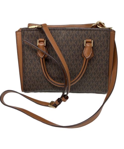 MICHAEL KORS（マイケルコース）MICHAEL KORS (マイケルコース) 2WAYバッグ ブラウンの古着・服飾アイテム
