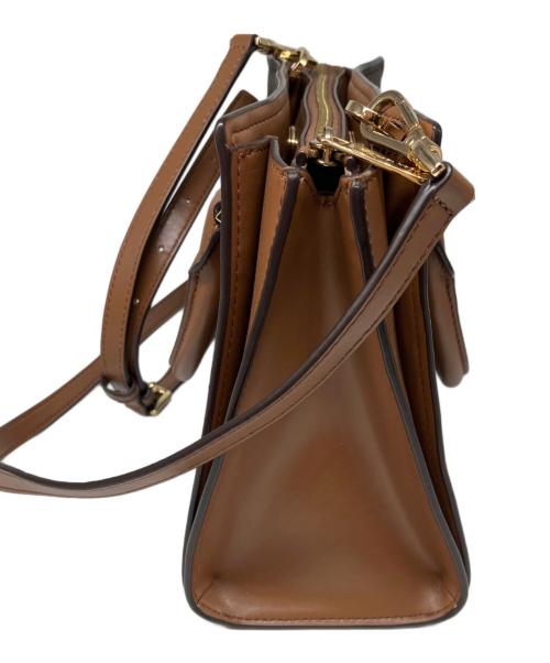 MICHAEL KORS（マイケルコース）MICHAEL KORS (マイケルコース) 2WAYバッグ ブラウンの古着・服飾アイテム