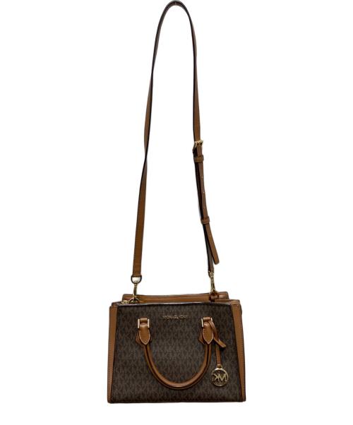 MICHAEL KORS（マイケルコース）MICHAEL KORS (マイケルコース) 2WAYバッグ ブラウンの古着・服飾アイテム