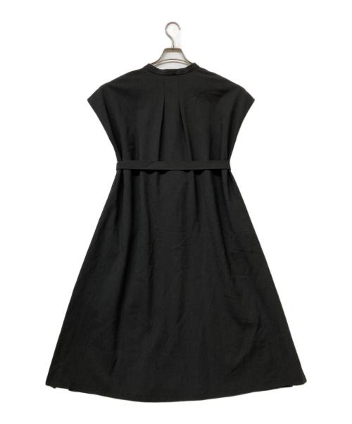 UNTITLED（アンタイトル）UNTITLED (アンタイトル) スラブバンドカラーワンピース ブラック サイズ:1の古着・服飾アイテム