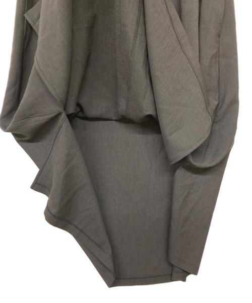 UNTITLED（アンタイトル）UNTITLED (アンタイトル) スラブバンドカラーワンピース ブラック サイズ:1の古着・服飾アイテム