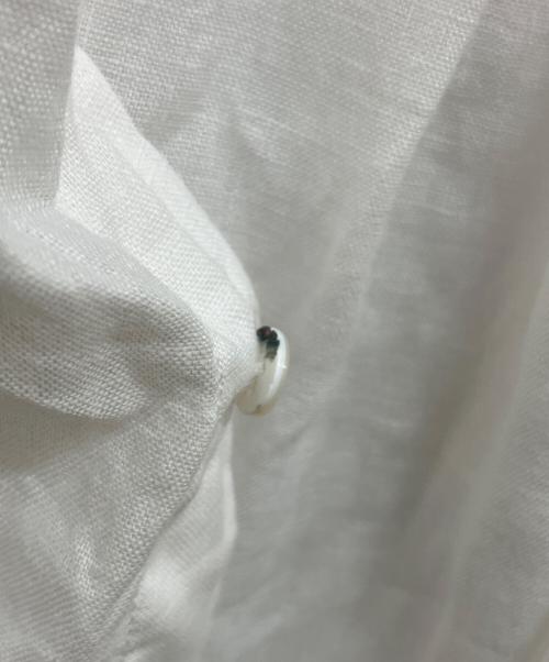 POLO RALPH LAUREN（ポロ・ラルフローレン）POLO RALPH LAUREN (ポロ・ラルフローレン) ポニー刺繍リネンシャツ ホワイト サイズ:Sの古着・服飾アイテム